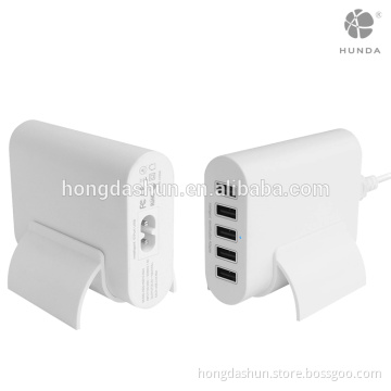 HUNDAPower Wall 50W 10A 5-Port USB Charger Desktop Charging Station quick charger with iSmart Technology